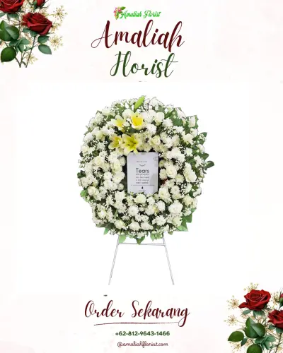 Krans Bunga Duka Cita di Padangsari